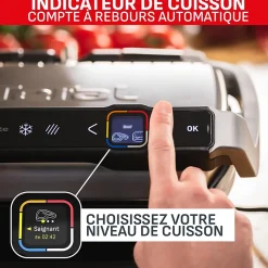 OptiGrill Elite XL Gris 2200W 16 Programmes Automatiques