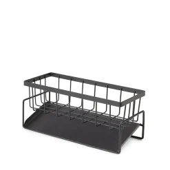 Organiseur d’évier en métal noir L. 23 x H. 11 x l. 9 cm Compactor