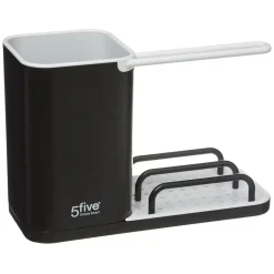 Organiseur d'évier 4en1 Noir Néo - 5Five
