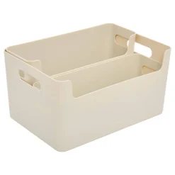 Organiseur Essentiels L25,4/25,5/26,3cm beige 3 pièces - Beige- 5five