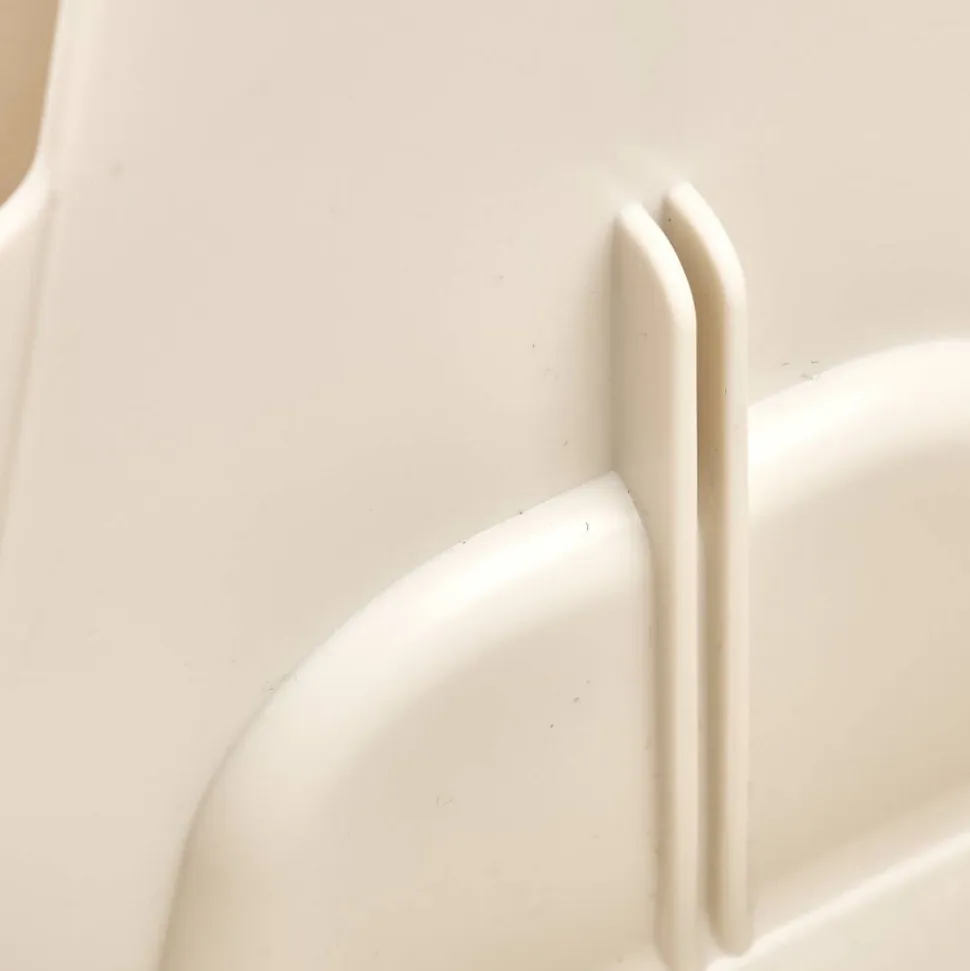 Organiseur Poly 16,5x16,5x15cm beige compartiments amovibles - Beige- 5five