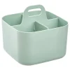 Organiseur Poly 16,5x16,5x15cm vert compartiments amovibles - Vert- 5five
