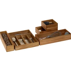 Organiseur tiroir Tidy Smart Acacia L38cm - Marron- 5five