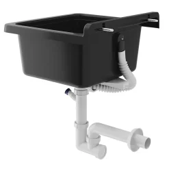 Orta Granitan Évier Gris pour Garage et Buanderie