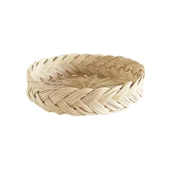 OYOY Corbeille à pain beige en rotin 28xH7cm