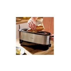 Pack Bouilloire 1.7L + Grille-pain 1 fente 1030W InoxNoir PHILIPS