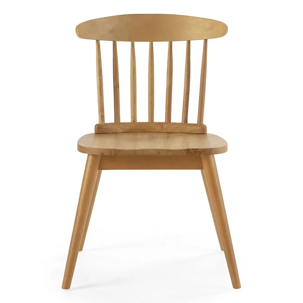 Pack 2 chaises Ben en bois couleur chêne