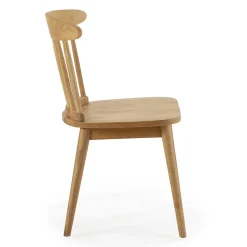 Pack 2 chaises Ben en bois couleur chêne