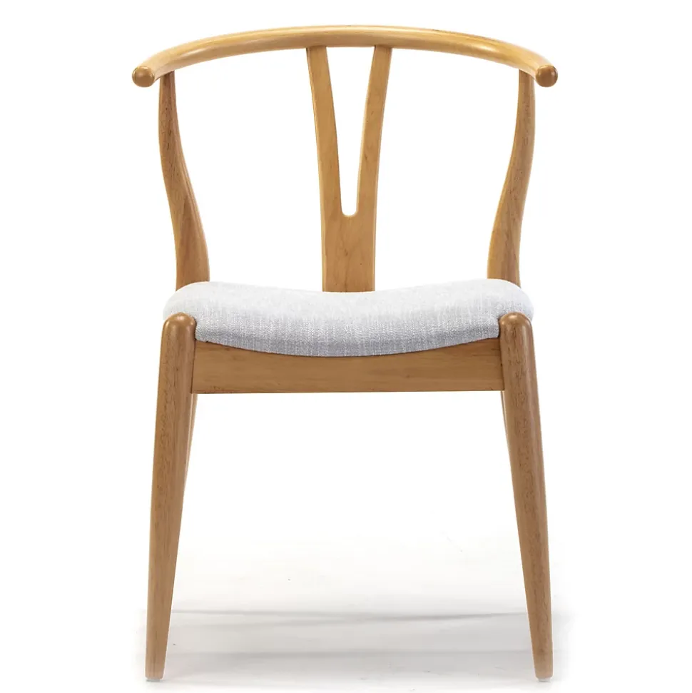 Pack 2 chaises Rustic, Couleur Chêne, Bois Massif, 55 cm x 54,5 cm x 76 cm