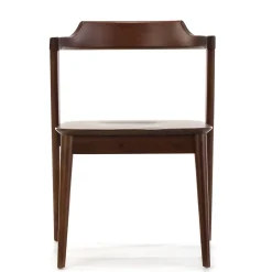 Pack 2 chaises Venus, Couleur Noyer, Bois Massif, 58 cm x 57,5 cm x 76 cm