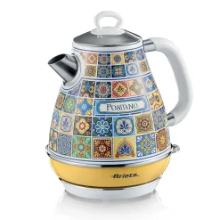 PACK Positano Bouilloire 1.7L + Grille-pain 4 fentes Design Rétro ARIETE