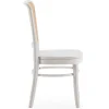 Pack de 2 chaises Vesta Couleur Blanc, Bois Massif et Rotin naturel