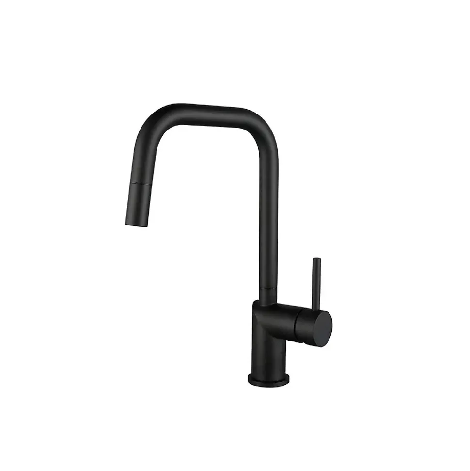 Pack Evier 1 bac POALGI City Basalt + mitigeur avec douchette + bonde noire