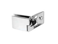 Paire de charnières pour porte en verre chromées épaisseur 4 à 5mm - BLUM - 1205011 X 2