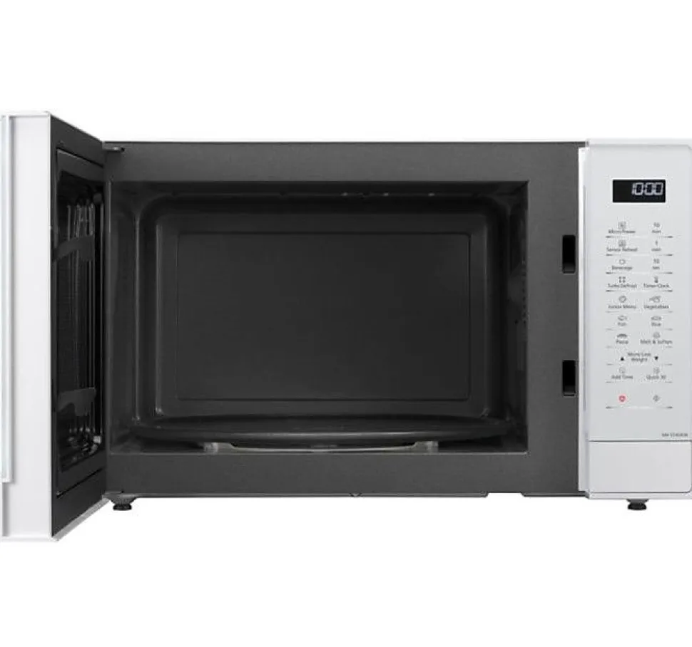 Panasonic NN-ST45KWEPG Four Micro-ondes Inverter 32L 1000W 21 Programmes Écran LCD Menu Junior Blanc