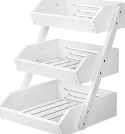 Panier à Fruits et Légumes 3 Niveaux en Bambou