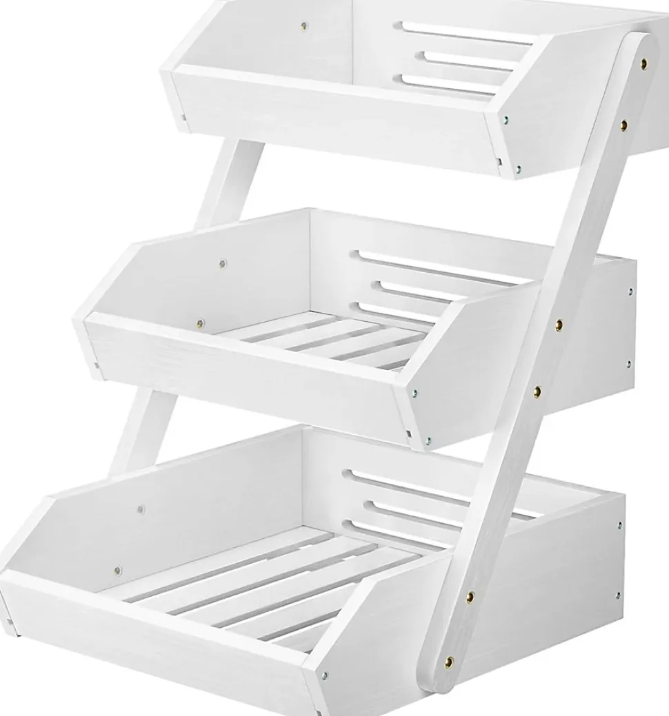 Panier à Fruits et Légumes 3 Niveaux en Bambou