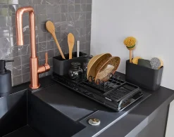 Panier d'évier en plastique Brabantia SinkSide anthracite