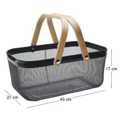 Panier en métal gris anthracite Grosser 16 litres