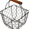 Panier Rustique en Fil de Fer pour Fruits et Rangement