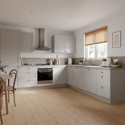 Panneau de finition colonne Goodhome Ash gris mat H. 240 cm x l. 60 cm x Ep. 16 mm