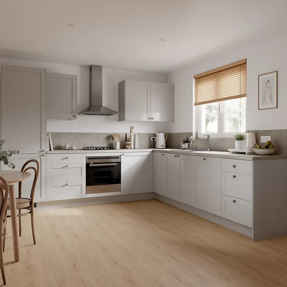 Panneau de finition haut Goodhome Ash gris mat H. 79 cm x l. 35 cm x Ep. 16 mm