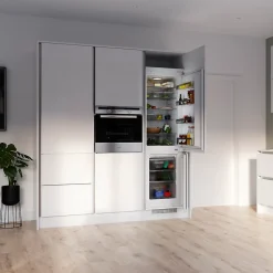 Panneau de finition îlot Goodhome Stevia/Garcinia blanc H. 89 cm x l. 200 cm x Ep. 18 mm