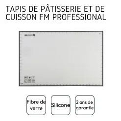 Papier de cuisson en silicone réemployable 39 x 59 cm FM Professional