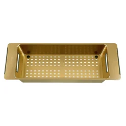 Passoire évier colander Luisina en Inox PVD doré