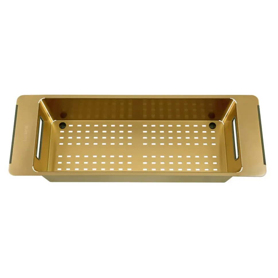 Passoire évier colander Luisina en Inox PVD doré