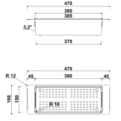 Passoire évier colander Luisina en Inox PVD doré