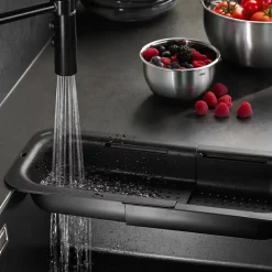 Passoire évier extensible colander Gefu DRENARE noir