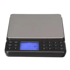 Perel Balance de précision, numérique, 0,1 g à 2 kg, fonction tare, extinction automatique, écran LCD rétroéclairé