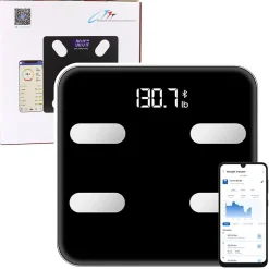 Pese personne Balance électronique intelligente Bluetooth, application IMC/BMR
