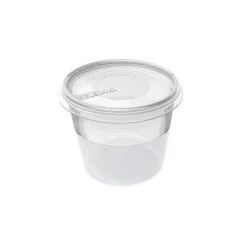 Petite boîte conservation congélation ronde 300 ml - Transparent