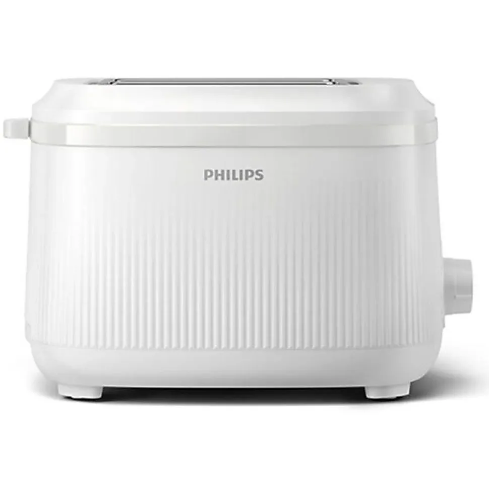 Philips Grille-pain avec réchauffe-viennoiseries série 3000, 900 W, blanc (HD2511/00)