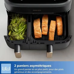 Philips Série 3000 Airfryer à double panier blanc (NA353/10)