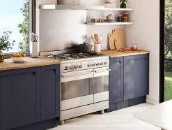 Piano de cuisson gaz 79L Concerto L. 90 x H. 90 cm SCB92MX8 Smeg inox