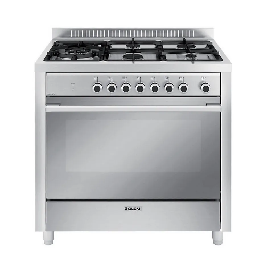 Piano de cuisson mixte 104l 5 feux inox Glem GX960CVIX