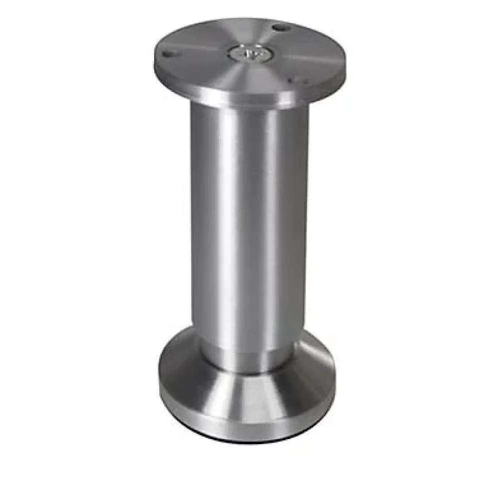 Pied ajustable coloris métal Diall ø38 x 100-118 mm aluminium