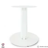 Pied central DECO-GEM pour table mange debout en acier finition époxy blanc à visser, H.86 cm