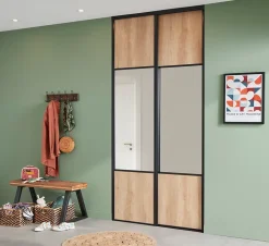 Pied de banc modèle trapèze Mottez H. 40 cm métal noir