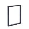 Pied de banc rectangulaire Mottez en acier noir H. 40 cm