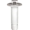 Pied de caisson plastique ø28x Hauteur 120 mm blanc à vis