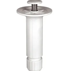 Pied de caisson plastique ø28x Hauteur 120 mm blanc à vis