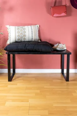 Pied de meuble cadre en acier noir Cime H. 40 cm