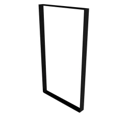 Pied de meuble cadre en acier noir Cime H. 71 cm