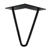 Pied de meuble en triangle en acier noir Cime H. 16 cm