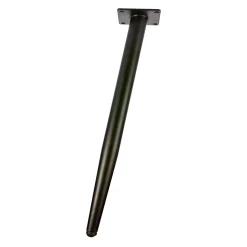 Pied de meuble fuseau en acier noir Cime H. 41 cm