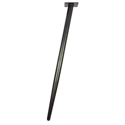 Pied de meuble fuseau en acier noir Cime H. 71 cm